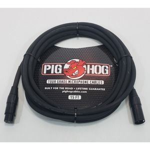 Pig Hog PHM15 XLR Tour Grade Microphone Cable, 15 Foot